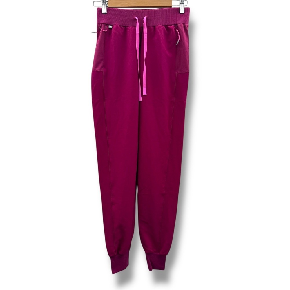 FIGS‎ NWT Boston Slim Tall Jogger Scrub Pants Magenta XXS Workwear Style